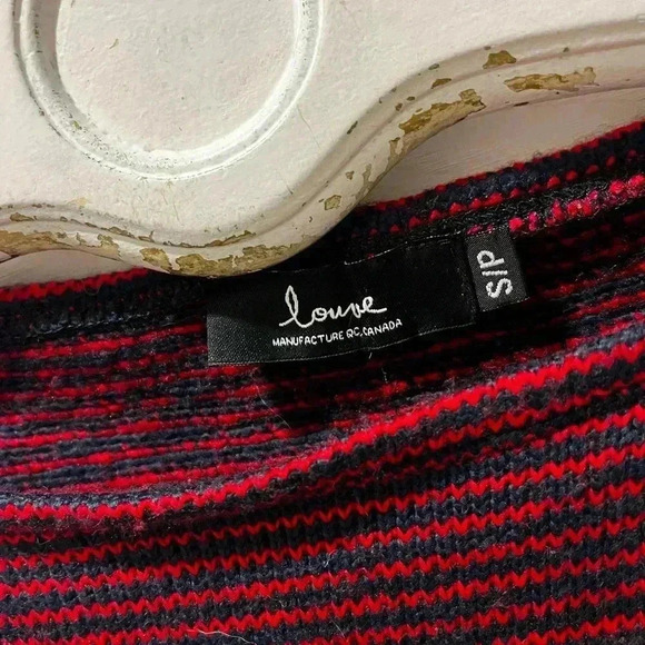 ❤️Louve Striped Knit Sweater - Size S/P - Picture 2 of 13